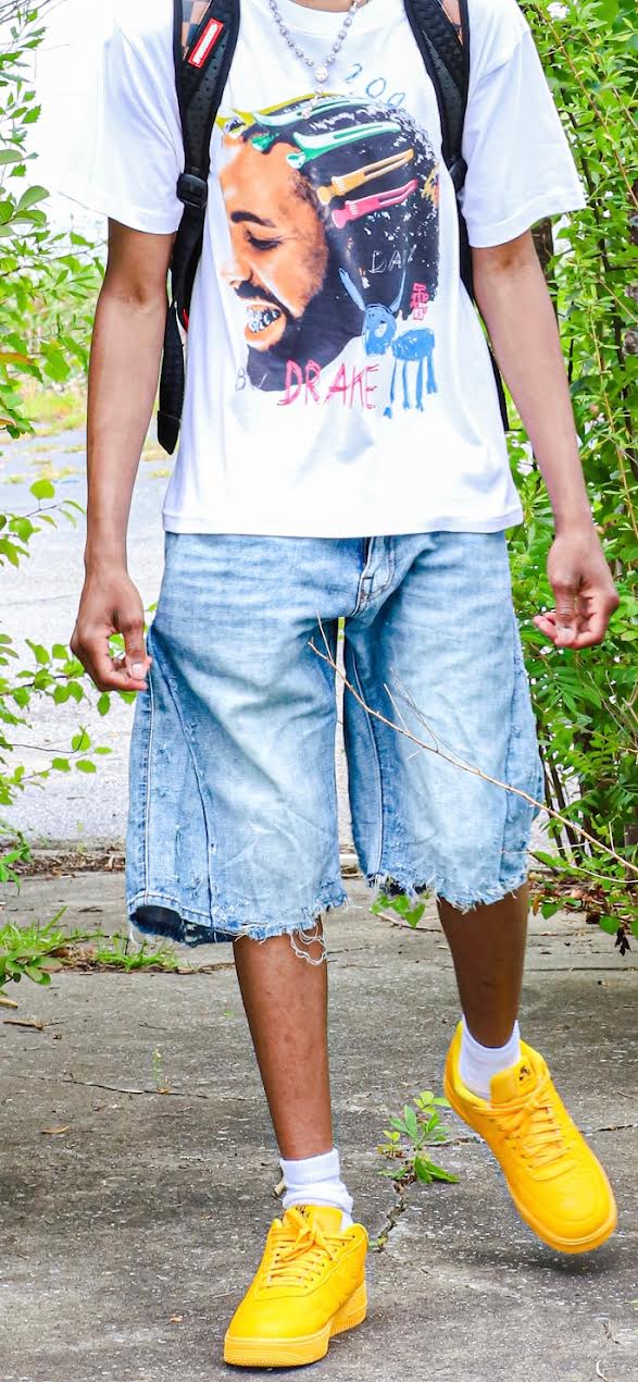 Mens Flared Denim Jorts