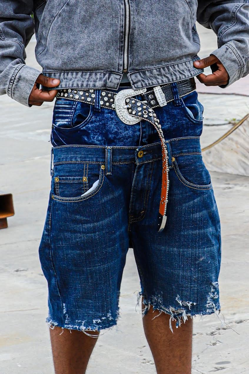 Double-Waisted Denim Jorts